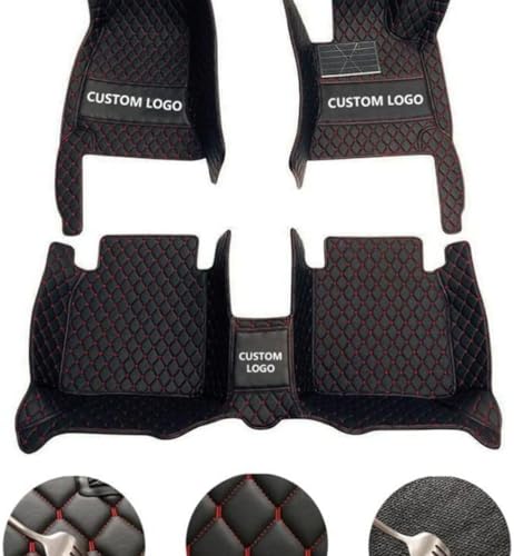 Floor Mats for Cars, All-Weather Mats, Waterproof Trim-to Fit Automotive Floor Mats for 99.9% Cars Sedan Trucks SUV, Custom Floor Liner Car Accessories (Coffe Black Beige) - color: Coffe Black Beige