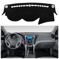 Dashboard Dash Board Cover Mat Carpet Compatible with Hyundai Sonata YF with Cutout for Speakers 2011-2014(Not Compatible with Hyundai Sonata NF) - style: Fit for 2011-2014 Sonata YF with Cutout for Speakers