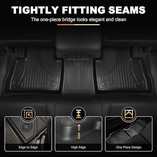 RAV4 Floor Mats for Toyota RAV4 2019-2025 (Not Fit Hybrid or 2026 Models) - All Weather Floor Liners 1st & 2nd Row Car Mats RAV4 Accessories - style: 2019-2025 | For Toyota Rav4 Floor Mats