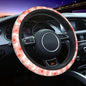 Pink Cherry Blossom Steering Wheel Cover Beautiful Bsakura Steering Wheel Cover Universal 15 Inch Non-Slip Breathable Neoprene Car Accessory for Women Men Steering Wheel Protector - color: Beautiful cherry blossoms