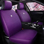 Red Rain Purple Car Seat Cover Full Set Universal Leather Front and Rear Seat Covers Auto Seat Covers (AA-Purple) - color: AA-Purple