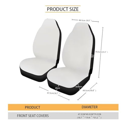 Silver-Grey Zebra Print Car Front Seat Covers, Thin Breathable Easy to Install Automotive Bucket Seat Covers Fits Most Cars SUV Trucks, 2 Piece - color: Silver-grey Zebra