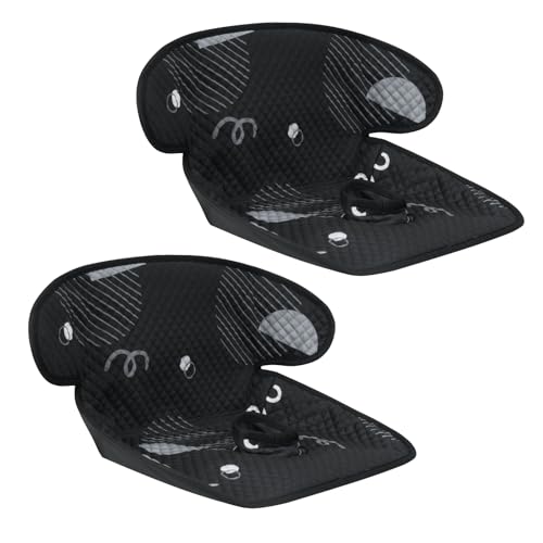 INFANZIA Dry Seat, Car Seat Protector Waterproof Carseat Liner Potty Training Toddlers, Baby and Infants, Piddle Pad for Carseats Strollers (Geometric Black, 2 Packs - color: Geometric Black, size: 2-Pack