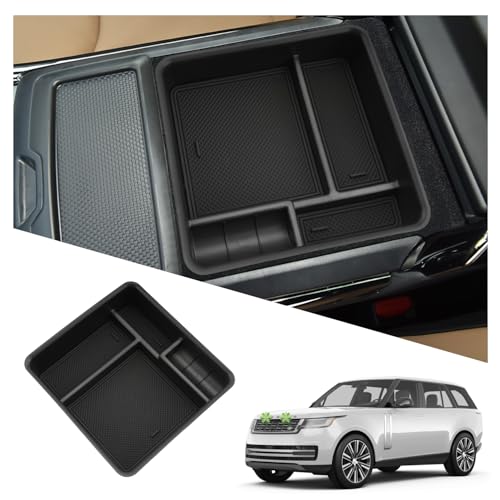 Range Rover Center Console Organizer for 2023-2026 Range Rover Accessories Middle Console Organizer Compatible with 2023 2024 2025 2026 Land Rover Range Rover Sport/Range Rover(Without Refrigerator)