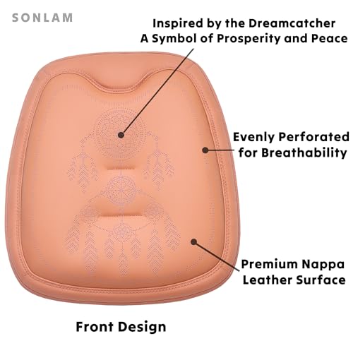 Comfort Dreamcatcher Car Seat Cushion Non-Slip - Relaxing, Optimal Support & Posture for Long Drive (Single Seat (Beige))