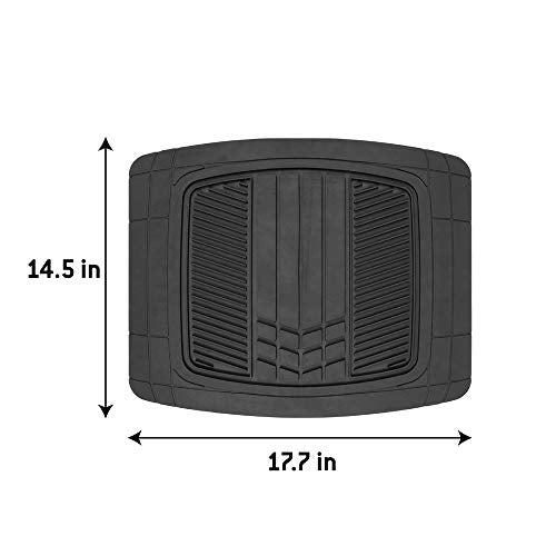 Motor Trend DualFlex Blue Floor Mats for Cars & Cargo Mat Full Set - All Weather Front & Rear Rubber Automotive Floor Mats & Cargo Liner for SUV, Car, & Van - Interior Trunk Mat & Floor Cover