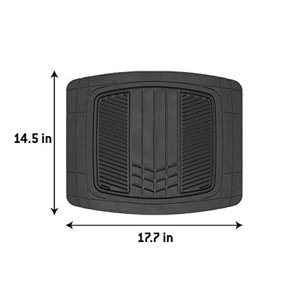Motor Trend DualFlex Blue Floor Mats for Cars & Cargo Mat Full Set - All Weather Front & Rear Rubber Automotive Floor Mats & Cargo Liner for SUV, Car, & Van - Interior Trunk Mat & Floor Cover