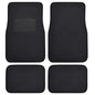 BDK Classic Carpet Floor Mats for Car & Auto - Universal Fit -Front & Rear with Heelpad (Black) - 45142