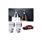 2PCS Metal Glove Box Hooks for Tesla Model Y Juniper Accessories 2025-2026 Stainless Steel Center Console Organizer Bag Holder Model Y Car Purse Storage Hook Clips Silver