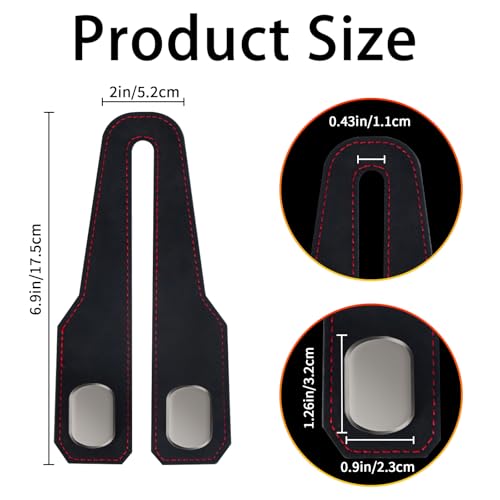 4 Pack Car Seat Headrest Hooks for Purses and Bags, Car Purse Holder With Double Metal Hooks, Headrest Back Seat Handbags Hook, Universal Car Purse Hanger, Cute Car Hanging Accessories, Black - color: 4pcs Black