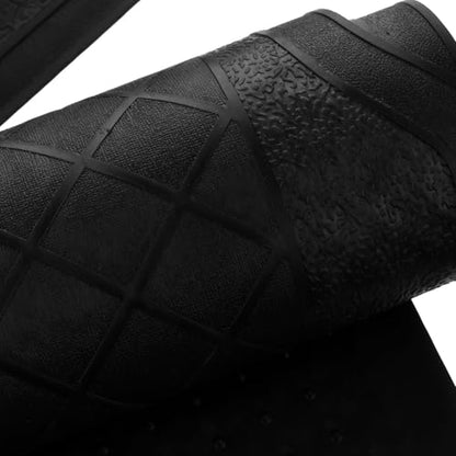 Ciieeo Car Floor Mats 4pcs Set Waterproof PVC Auto Floor Protection Mats Non-Slip Sturdy Front and Rear Seat for Seasons
