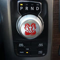 Gear Shift Switch Knob Cover Aluminium Dial Shifter Trim Plate for 1500/2500, 300/200 (Red-RM) - color: Red-RM