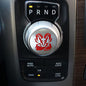Gear Shift Switch Knob Cover Aluminium Dial Shifter Trim Plate for 1500/2500, 300/200 (Red-RM) - color: Red-RM
