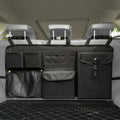 Car Trunk Organizer with Multiple Storage Compartments, Mesh Pockets, Black