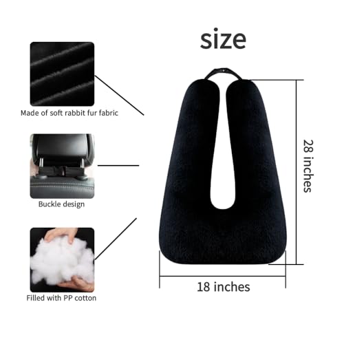 Travel Pillow Car Pillow Kid Car Sleeping The Sleeping Aid for Adults and Kids on Road Trips Kids Travel Pillow Black - color: A-black
