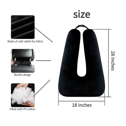 Travel Pillow Car Pillow Kid Car Sleeping The Sleeping Aid for Adults and Kids on Road Trips Kids Travel Pillow Black - color: A-black