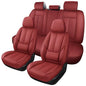 MINGBRON Leather Car Seat Covers,Car Seat Covers Full Set,Automotive Seat Covers 6 Seats,Fit for Most Cars SUV and Most Sedans Red - color: Red 3, size: 5 Seat Covers (Front & Rear)