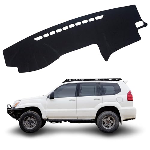 Upgraded Dashboard Mat for 2003 2004 2005 2006 2007 2008 2009 Lexus GX470 Polyester Dash Mat Non-Slip Windshield Reflective Instrument Dash Cover Interior Accessory Black - color: 2003-2005 2006 2007 2008 2009 for Lexus GX470