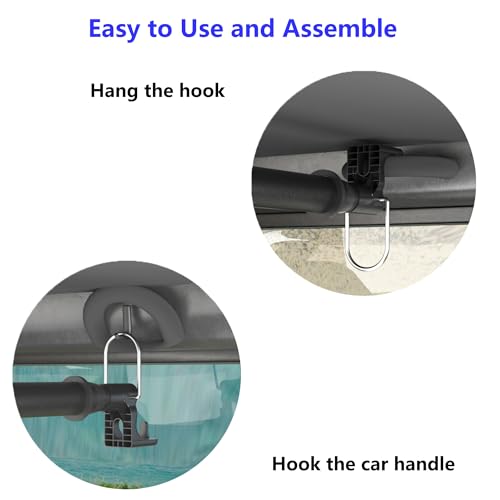 Heavy Duty Car Clothes Hanger Bar 30-64 Inches - Wrinkle Free Telescopic Clothes Rack for Vehicles, SUV, Truck