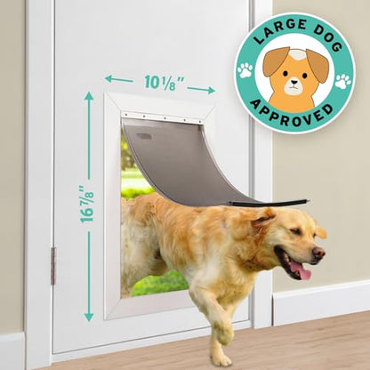 PAC11-11039 Dog Door Replacement Flap | Heavy-Duty PVC Material | 16 7/8" x 10 1/8" L Size, BPA-Free & Weatherproof - size: Large