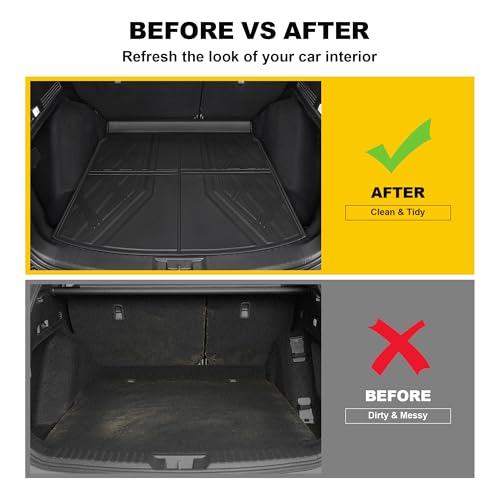 Cargo Liner Fit for Honda CRV 2026 2025 2024 2023 (Gasoline & Hybrid): TTX LIGHTING Cargo Mat All-Weather TPE Trunk Mat Cargo Tray CR-V Accessories (Fit Upper Deck Only) - color: for Honda CR-V | 2023-2026 | Cargo Mat