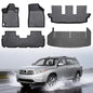 Floor Mats & Cargo Liner for Toyota Highlander 2008-2013 (Non-Hybrid), All Weather Protection TPE Floor Liners Custom Fit Car Mats Full Set for Highlander Accessories 3 Rows and Cargo Liner Set - style: 1) For Toyota Highlander 7Seats | 2008-2013 | Combo