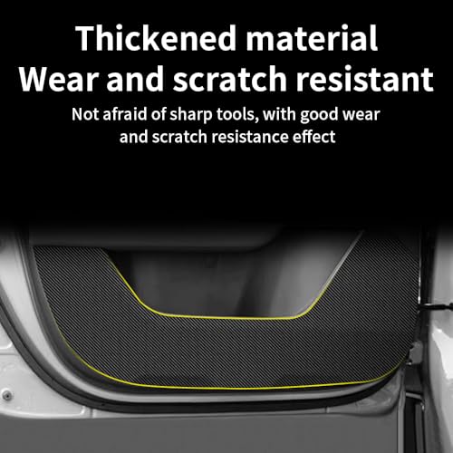 Car Door Anti Kick Pad for Mazda CX-50 CX50 2023 2024 2025 2026 Accessories Carbon Fiber Style Leather Sticker Door Sill Protector Cover Edge Guard Side Mat Interior Dirty