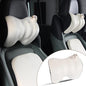 1Pack White Car Headrest Memory Foam Neck Pillow 11.8 X 7.8” Soft and Comfortable Seat Head Pillow Cushion Features Adjustable Straps for Most Sedans, SUVs, Home, and Office Settings - color: White