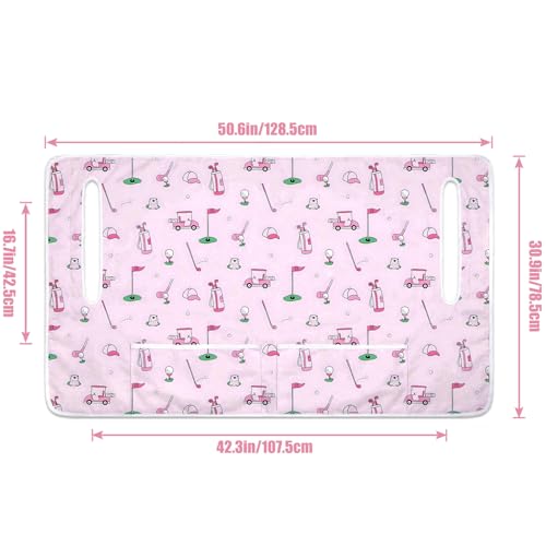 Golf Cart Seat Covers Golf Cart Seat Towel Blanket Group - color: Pink Golf with Pocket