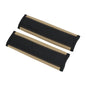 Black Beige Seat Belt Cover Pad Faux Leather 24cm Seatbelt Strap Cushion Shoulder Padding 2 Pcs - color: Black,Beige