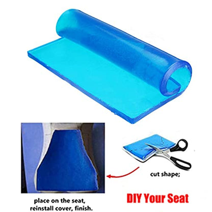 Motorcycle Seat Gel Pad Car Driver/Passenger Seat Cushion Shock Absorption Mat Comfort Soft DIY Seat Pad Cooling Office Chair Seat Cushion Accessories (30 x30 x 2cm) - size: 30 x 30 x 2cm