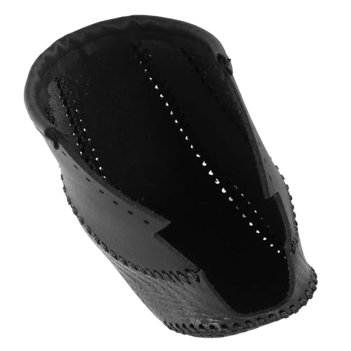 Riloer Car Gear Shift Stick Cover, Car Faux Leather Gear Shift Knob Cover, Compatible with Volkswagen Golf R 2015-2019, 1 Set (Black Thread) - color: Black Thread