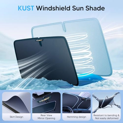 KUST Windshield Sun Shade for BMW i3 2014-2022 Accessories Window Sunshade Sun Visor Protector Foldable Blocks UV Rays Keep Your Car Cooler - size: FOR | BMW i3 2014-2022
