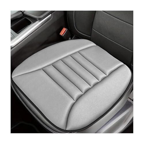 Sun Walker Car Seat Cushion, 1.2" Thick Memory Foam Auto Seat Protector Pressure Relief Pad, Nonslip Bottom Mat Comfort Driving Seats Cover for Truck SUV Sedan, Car Accessories (Gray)
