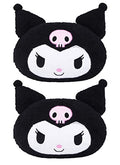 Roffatide Anime Kuromi Cartoon Car Neck Pillow 2 Pcs Plush Auto Head Neck Rest Cushion for Chairs, Recliners, Driving Seats Black (LYS10106) - color: C 2 Pc Car Neck Pillow