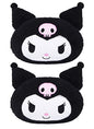 Roffatide Anime Kuromi Cartoon Car Neck Pillow 2 Pcs Plush Auto Head Neck Rest Cushion for Chairs, Recliners, Driving Seats Black (LYS10106) - color: C 2 Pc Car Neck Pillow