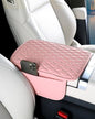 ESKONKE [Upgraded] Car Center Console Cover with 2 Storage Bags - Premium Nappa Leather Armrest Cover, Scratch & Wear Resistant, Waterproof Car Interior Accessories (Pink) - color: Pink