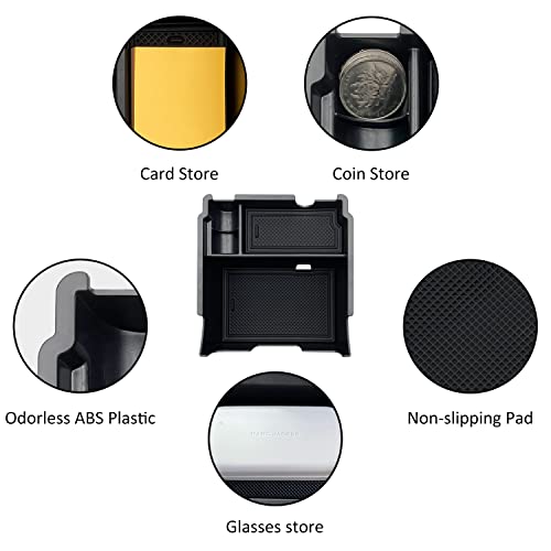 Compatible with Subaru Impreza 2017-22 2023 and Crosstrek 2018 2019 2020 2021 2022 2023 Accessories Center Console Tray Organizer, Armrest Secondary Storage Box