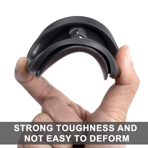 4pcs Car Door Latch Protective Cover, Silicone Car Door Lock Guard Cover Strike Protector, Universal Sound Dampening Pad Automotive Interior Exterior Accessories - Black, Thickened