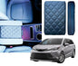 EMZ Leather Center Console Armrest Cushion Pad Accessories for Toyota Sienna 2021 2022 2023 2024 2025 (Black) - color: Black
