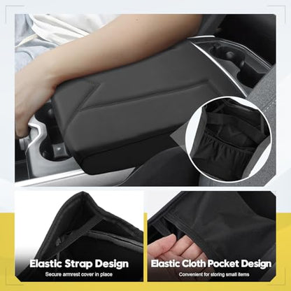 FIILINES Center Console Cover for Dodge RAM 1500 2500 3500 2009-2018 (Bucket Console Only), Armrest Cover Pad Cushion Seat Box Lid Protector RAM Accessories Armrest Cover Anti-Scratch Black - size: For Dodge RAM 1500 2500 3500 2009-2018