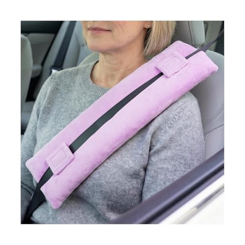 Seat Belt Pillow for Mastectomy Post-Surgery, Heart Surgery Car Seatbelt Support Cushion Pad, Auto Seat Belt Protector for Chest Chemo Port, Hysterectomy, C-Section Recovery (Pink) - color: Pink