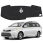 Dash Cover Mat Compatible with Toyota Sienna 2015-2020 Non-Slip Dashboard Cover Mat Sunshade UV Rays Protector Interior Accessories - size: Sienna 2015-2020