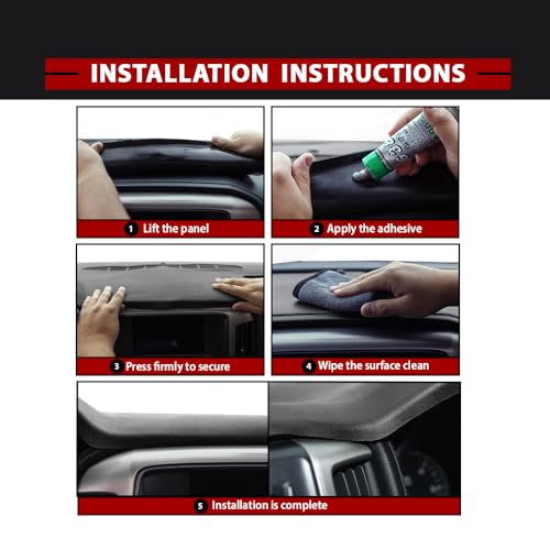 DOTCOM Dash Cover Dashboard Panel, Compatible With Dodge Ram 1500 2002 2003 2004 2005/Fit Dodge Ram 2500 3500 2003 2004 2005 Instrument Panel Cover, Gray - color: GRAY