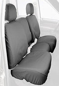 Covercraft Custom-Fit Rear- Third Seat Bench SeatSaver Seat Covers - Polycotton Fabric, Grey - color: Grey
