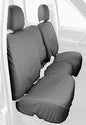 Covercraft Custom-Fit Rear- Third Seat Bench SeatSaver Seat Covers - Polycotton Fabric, Grey - color: Grey