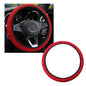 Kewucn Car Elastic Stretch Steering Wheel Cover, Soft Microfiber Breathable Ice Silk, Universal 15 Inch Anti-Slip Auto Steering Wheel Protector, Fit Car, SUV, Van, Sedan, Truck (Red) - size: Red