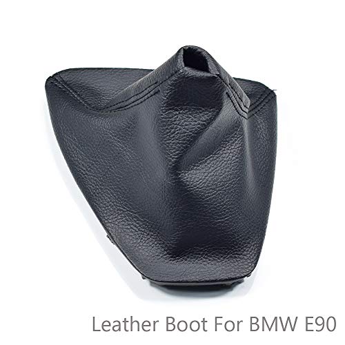 Car Shift Gear Stick Manual Shift Boot Cover Black Leather Boot Cover Case for BMW E30 E36 E39 E46 E81 E82 E87 E88 E90 E91 E92 E93 (E90) - size: E90