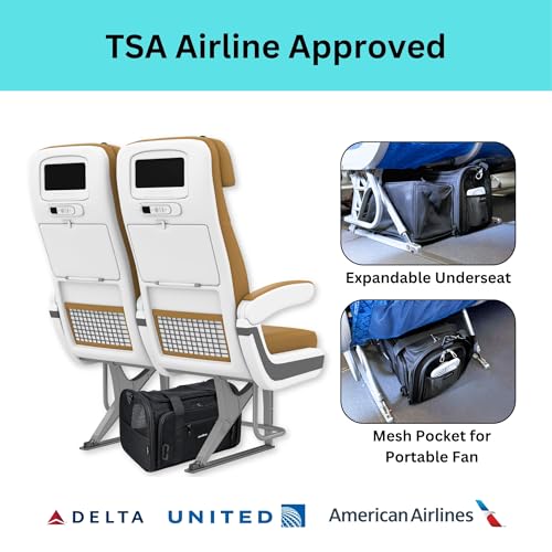 Crash-Tested Dog Carrier Airline Approved | 3-in-1 Lab-Tested Cat Car Seat, TSA Airline Approved Cat Carrier Soft, Expandable Dog Carriers for Small Dogs | 5-Star CPS Certified for Crash Protection. - size: 17.0"L x 11.0"W x 11.0"H