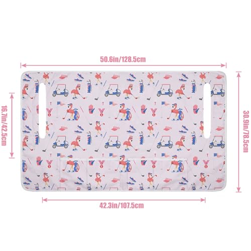 Golf Cart Seat Covers Golf Cart Seat Towel Blanket Group - color: Pink golf 4 Pockets A